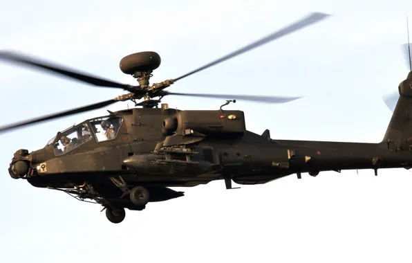 Картинка небо, вертолёт, Apache, ударный, основной, AH-64 «Апач», армии США