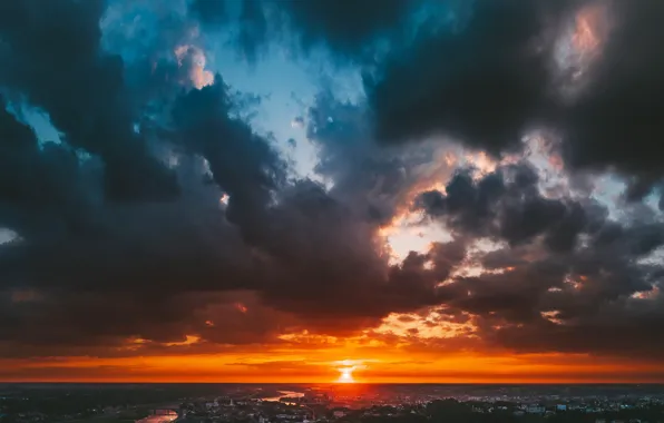 Lietuva, Kaunas, saulėlydis