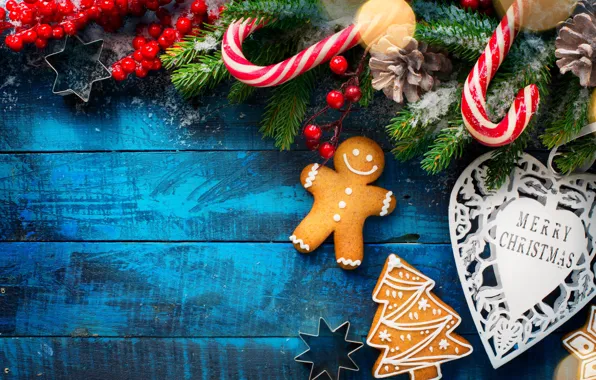 Картинка украшения, шары, елка, Новый Год, печенье, Рождество, подарки, happy