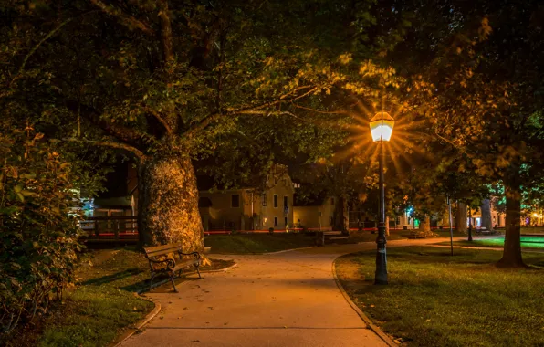 Night, Croatia, Samobor