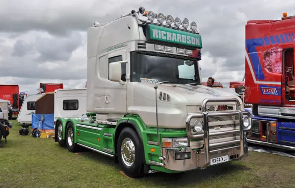 Green, White, Tuning, Truck, Scania, Scania T