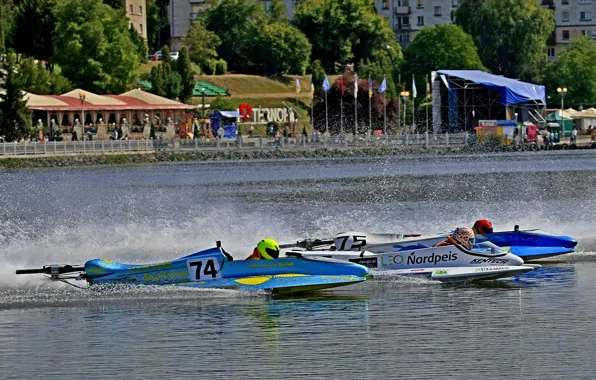 Скорость, лодки, гонки