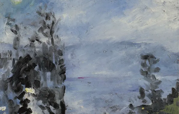 Пейзаж, картина, 1920, Ловис Коринт, Lovis Corinth, Вальхензее. Луна в Июне