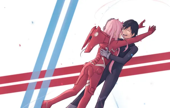 Двое, 002, Darling In The Frankxx, Милый во Франксе, Хиро