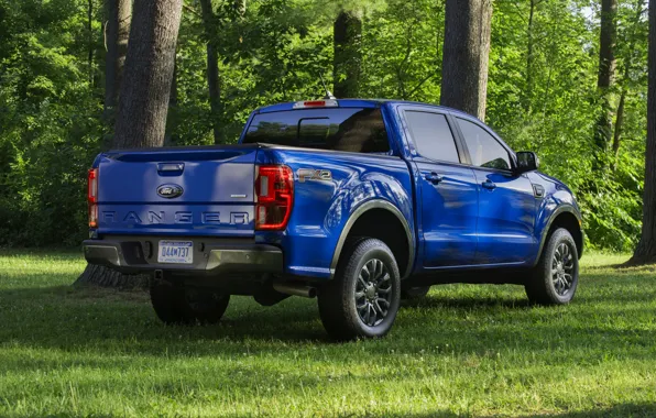 Картинка синий, Ford, сзади, пикап, Ranger, 2019, FX2 Package