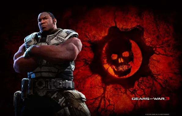 Skull, delta, gears of wars