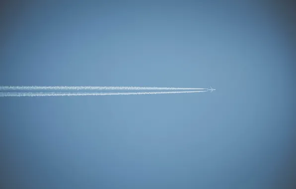 Картинка небо, самолёт, sky