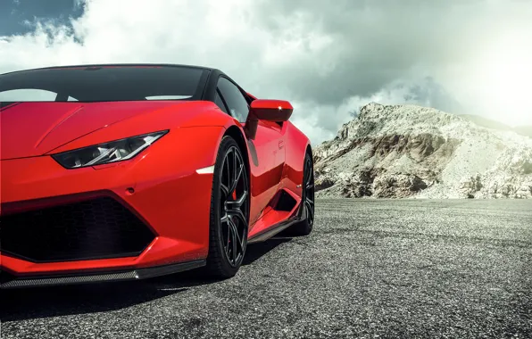 Lamborghini, Red, красная, ламборджини, 2015, Huracan, хуракан, LP 60-4