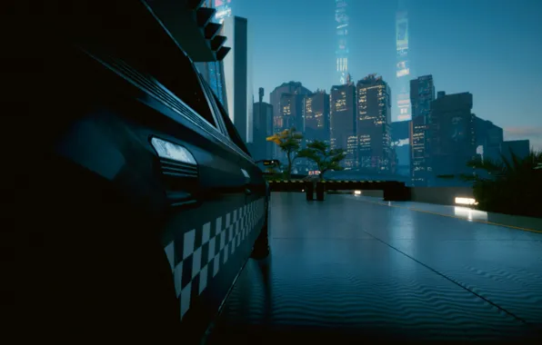 Машина, Cyberpunk 2077, Night city 2077