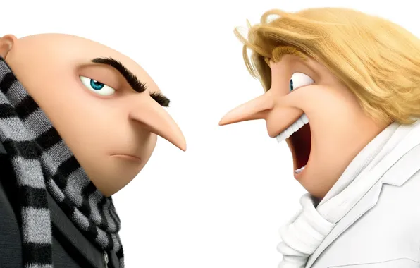 Man, blonde, brothers, animated film, Despicable Me, bald, Gru, animated movie