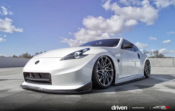 Картинка Nissan, White, 370z, ACE Driven