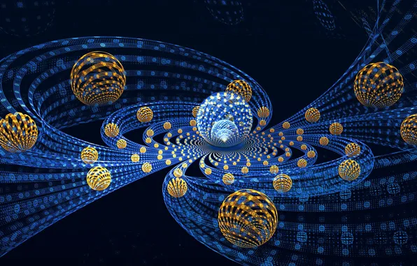 Картинка свет, шары, цвет, объем