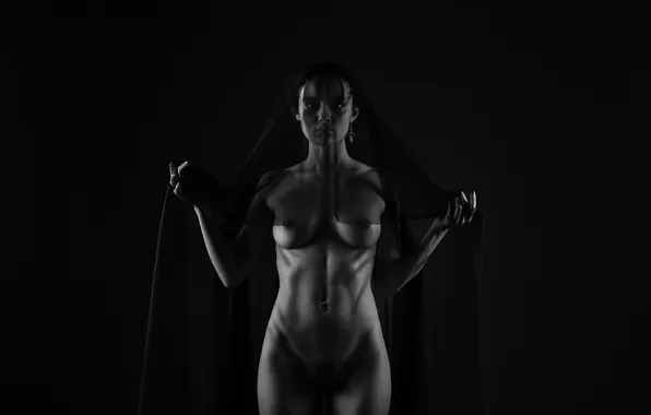 Boobs, model, nude, pose, sexy body, Алексей Чепик