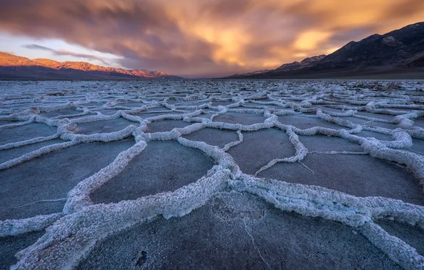 Природа, Death Valley National Park, Badwater salt flats