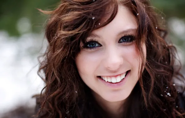 Women, faces, brunettes