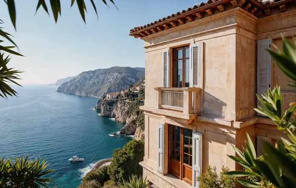 Море, солнце, дом, summer, house, sunshine, каникулы, sea