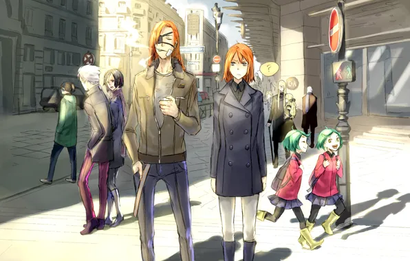 Арт, Аниме, Anime, Ernst Rammsteiner, Mihai Mihaeroff, Dogs: Bullets &amp; Carnage, Badou Nails, Naoto Fuyumine