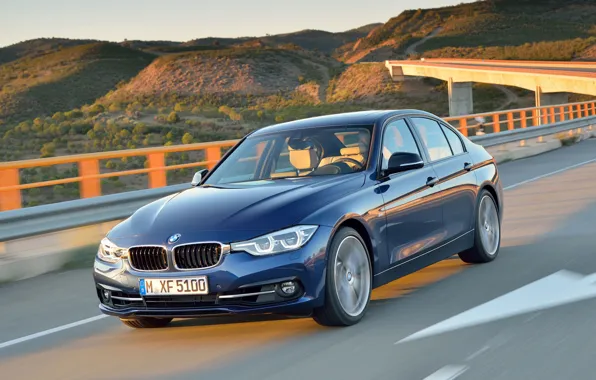 Картинка BMW, БМВ, Передок, Sport Line, 2015, 340i