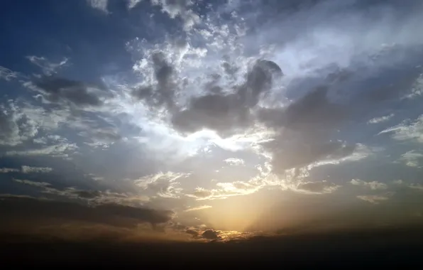 Sky, cloud, sun rise, suhart, coud art