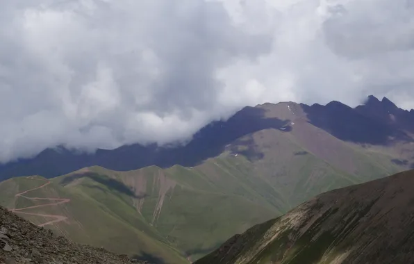 Пейзаж, горы, природа, landscape, nature, mountains, кавказ, домбай