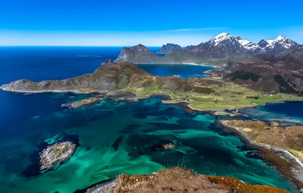 Норвегия, Лофотенские острова, Lofoten, Vestvågøya, Offersøykammen
