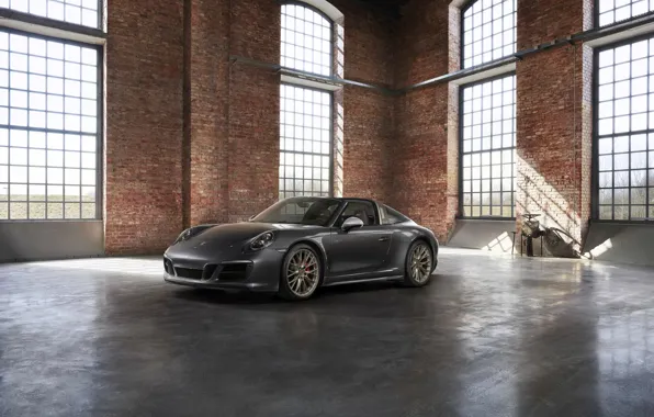Картинка Porsche, помещение, 4x4, Biturbo, тарга, спецверсия, 911 Targa 4 GTS, Exclusive Manufaktur Edition