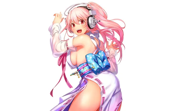 Девушка, Фон, Super Sonico