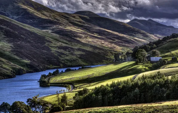 Картинка Landscape, Scotland, Pentland Hills