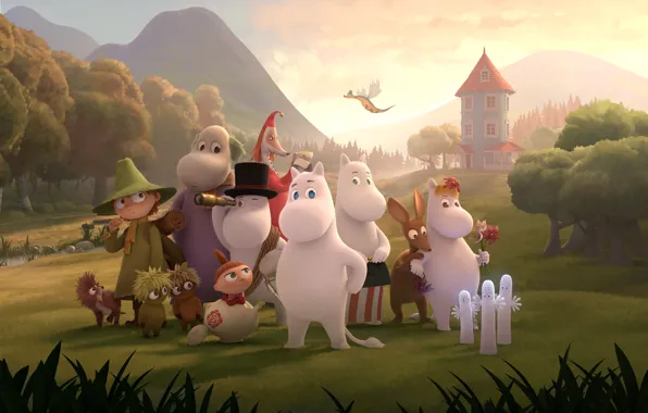 Картинка Фэнтези, Мультсериал, Animated series, Moominvalley, Долина Муми-троллей