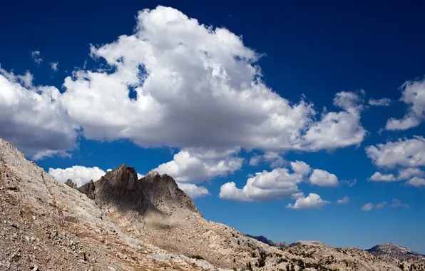 Небо, пейзаж, горы