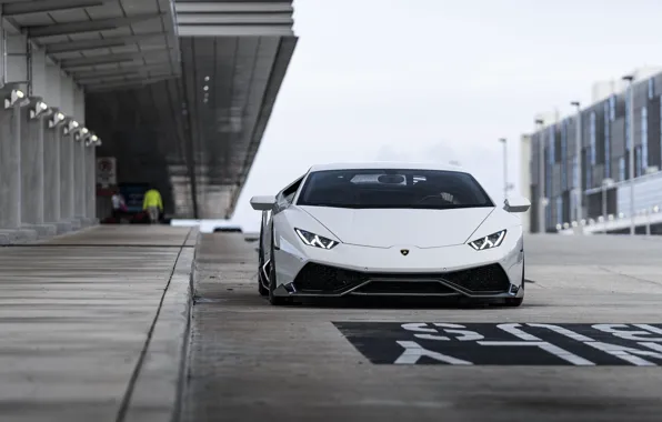 Картинка Lamborghini, White, VAG, Huracan, Sight