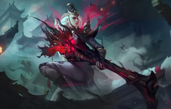 Девушка, оружие, фэнтези, Lesley, Mobile Legends: Bang Bang!