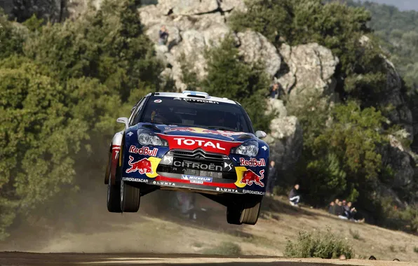 Картинка Citroen, Автомобиль, DS3, WRC, Rally, В Воздухе, Летит, Тотал