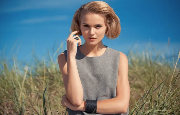 Девушка, природа, модель, блондинка