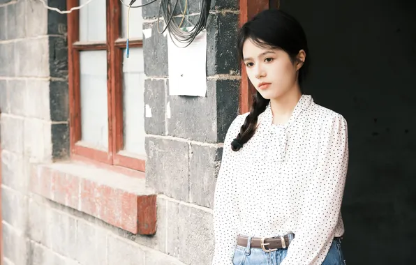House, Beautiful, Asian, Model, Woman, Cute, Pretty, Window