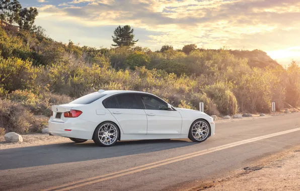 Картинка BMW, white, 328i, F30, Sedan, 3 Series