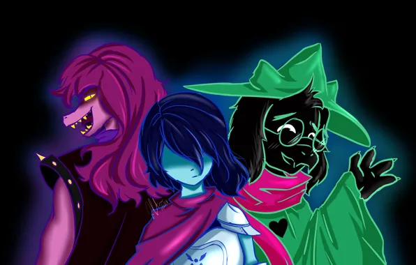 Картинка фон, игра, персонажи, Deltarune