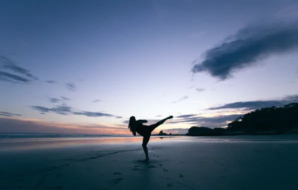Nature, Clouds, Sky, Beach, Water, Sand, Sport, Ocean