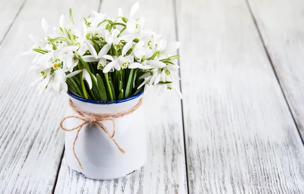 Цветы, букет, подснежники, white, белые, flowers, spring, snowdrops