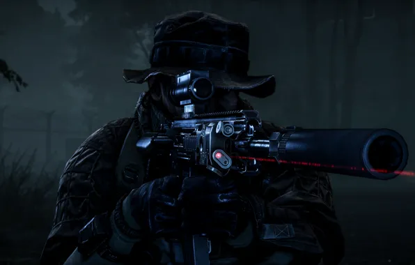 Картинка оружие, солдат, экипировка, Battlefield 4