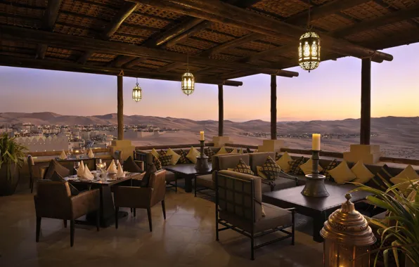 Desert, Abu Dhabi, hotel, UAE, panoramic, Qasr Al Sarab