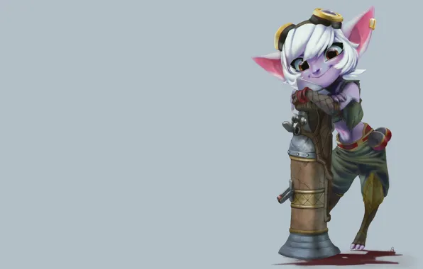 Картинка игра, аниме, арт, малышка, league of legends, league of legends tristana, Тристана