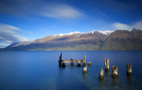 Пейзаж, горы, озеро