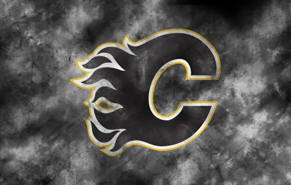 Эмблема, NHL, НХЛ, Калгари, Национальная Хоккейная Лига, хоккейный клуб, Calgary Flames, Калгари Флэймз