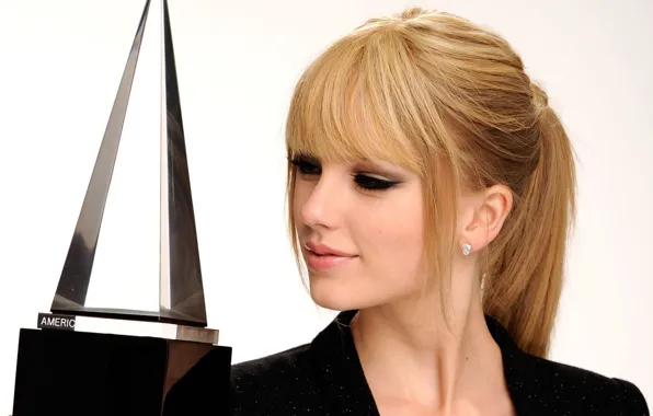 Взгляд, лицо, модель, блондинка, певица, Taylor Swift, Taylor Alison Swift, приз