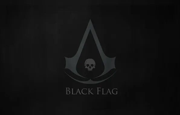 Картинка black, flag, Creed, Assassins