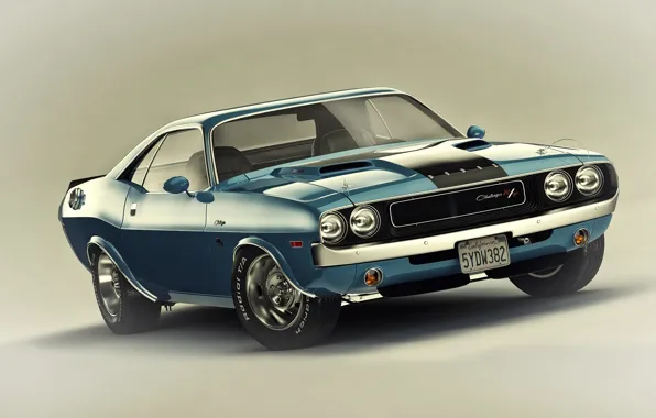 Картинка Muscle, Dodge, Challenger, Car, 1970, R/T