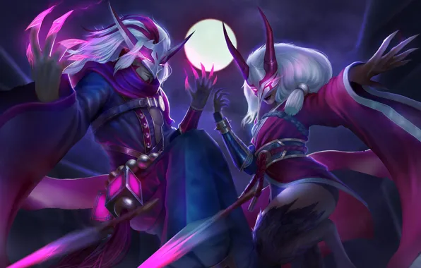 Art, lol, League of Legends, moba, Blood Moon, Rakan, the Rebel, the Charmer