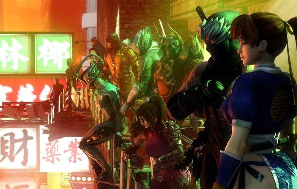 Картинка scorpion, mortal kombat, Sub-Zero, raiden, Metal Gear Rising: Revengeance, tekken, Ryu Hayabusa, gray fox