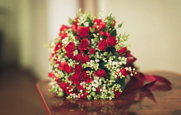Розы, букет, красные, red, красивый, свадьба, beautiful, Roses